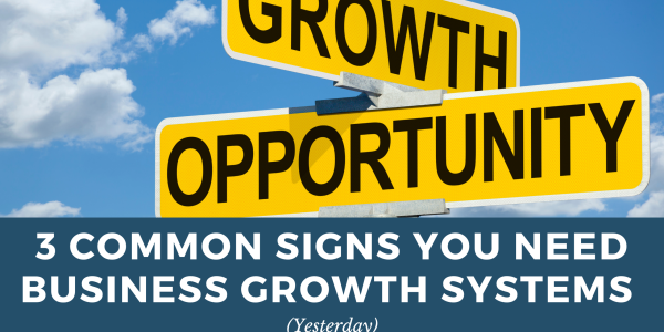 3 Common Signs You Need Business Growth Systems (Yesterday) business systemization process, growth systems for scaling teams, signs you need systems